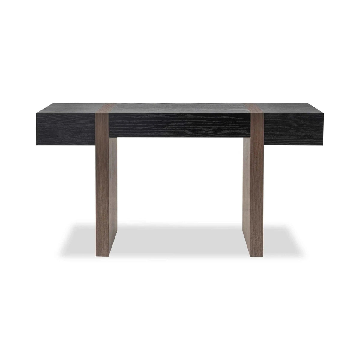 Borgo Walnut & Black Wood Desk
