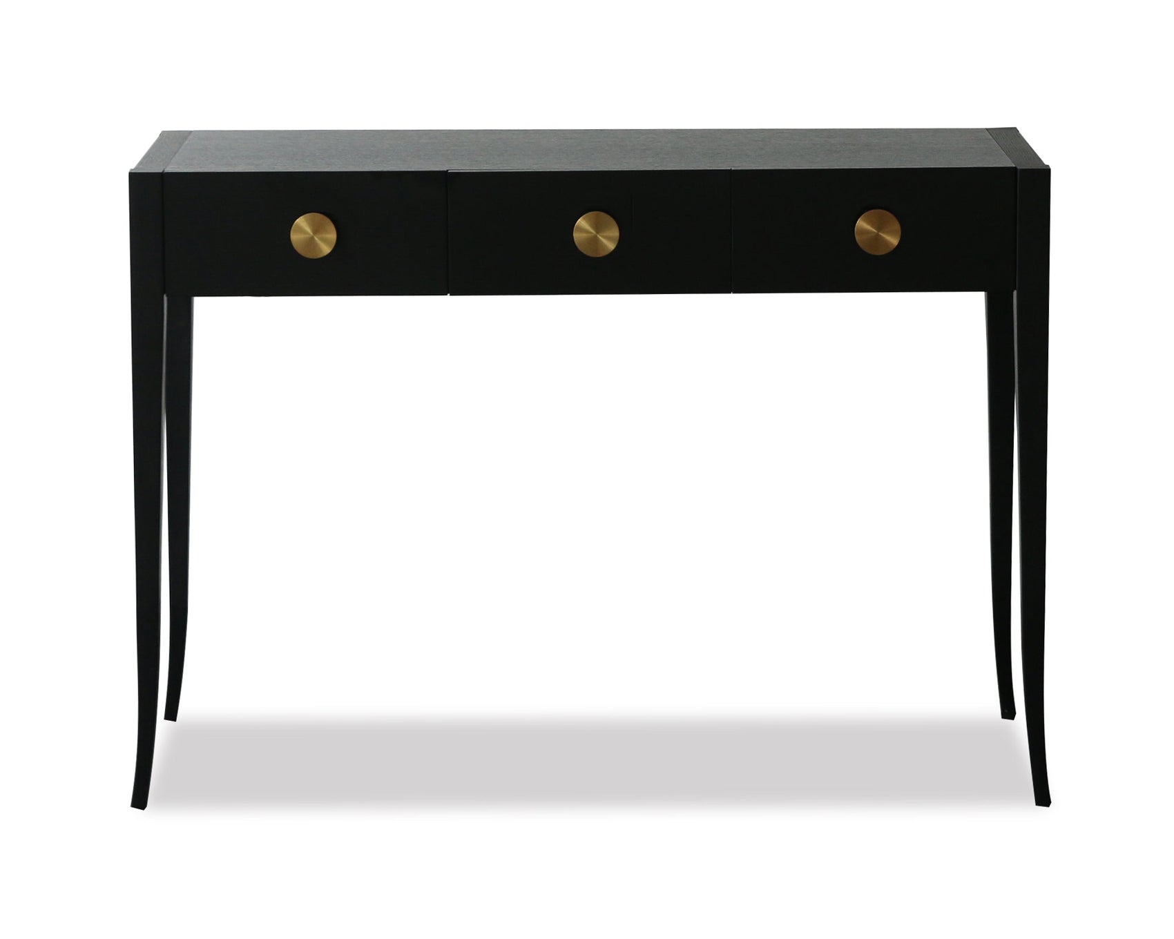Orly Wenge Oak & Gold Dressing Table