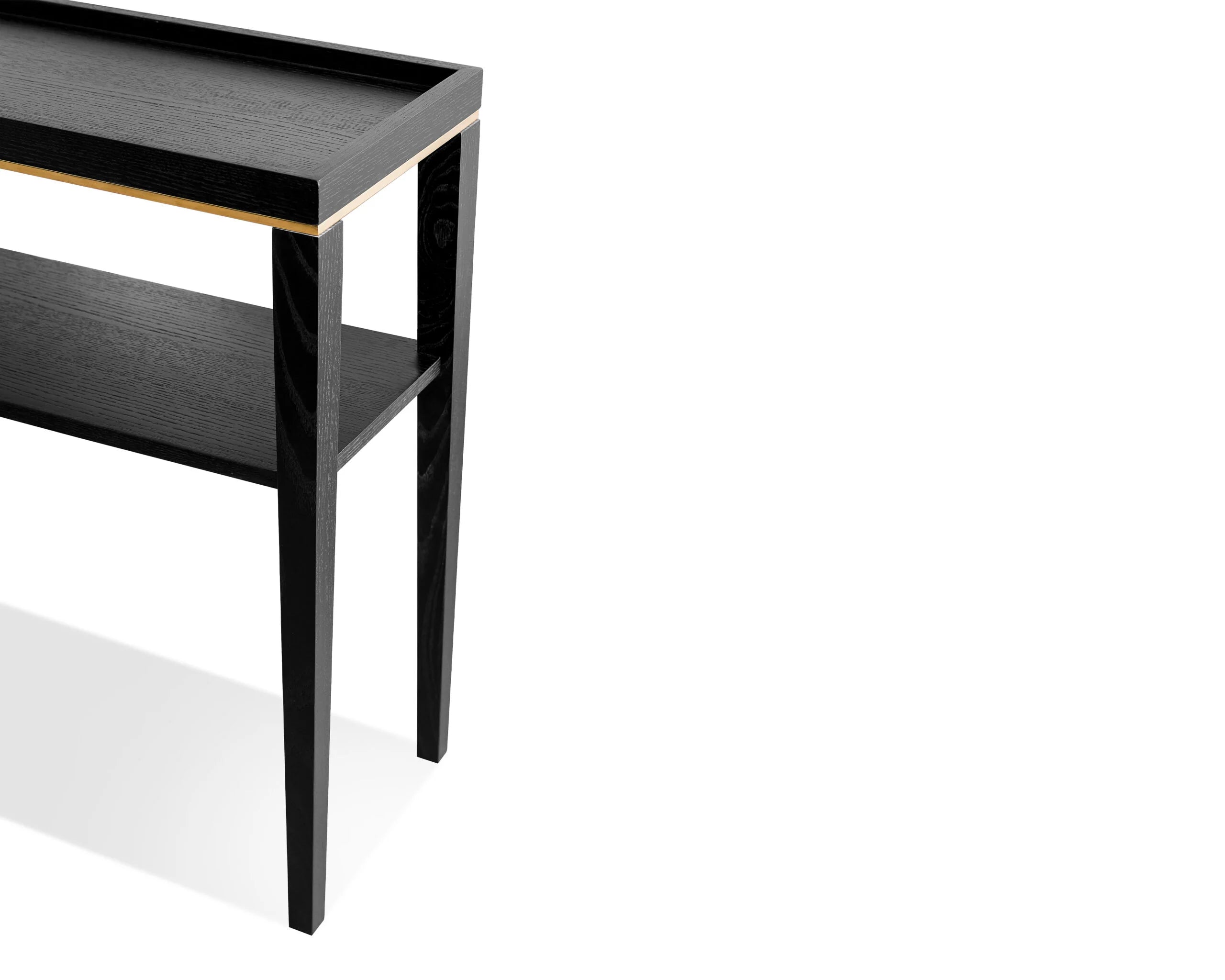Otium Black Wood Console Table