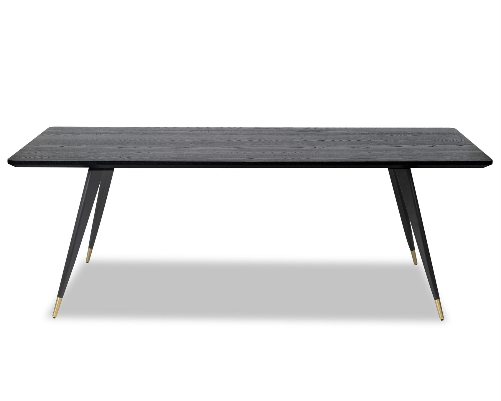 Harley Wenge Oak & Brass Dining Table