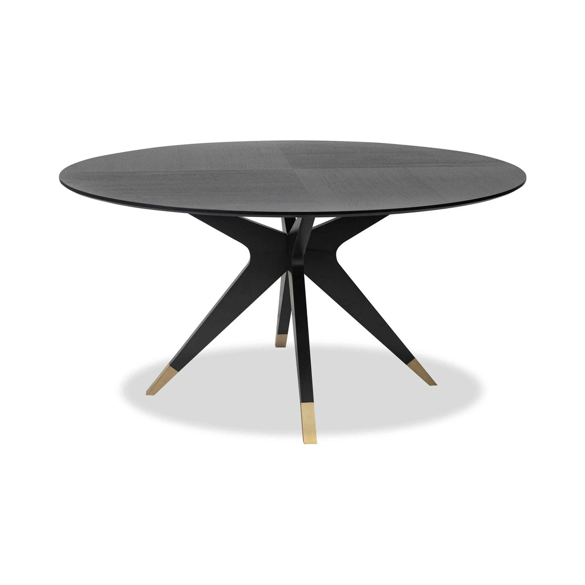 Anthology Black Oak Wood Dining Table 150cm