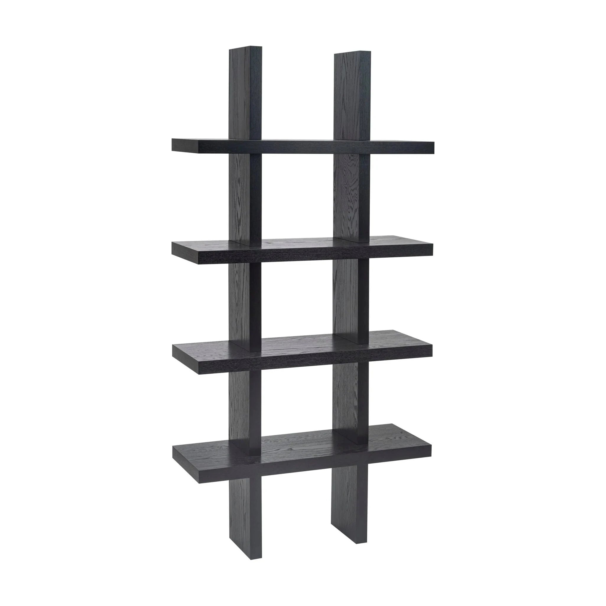 Convergent Black Oak Wood Display Unit