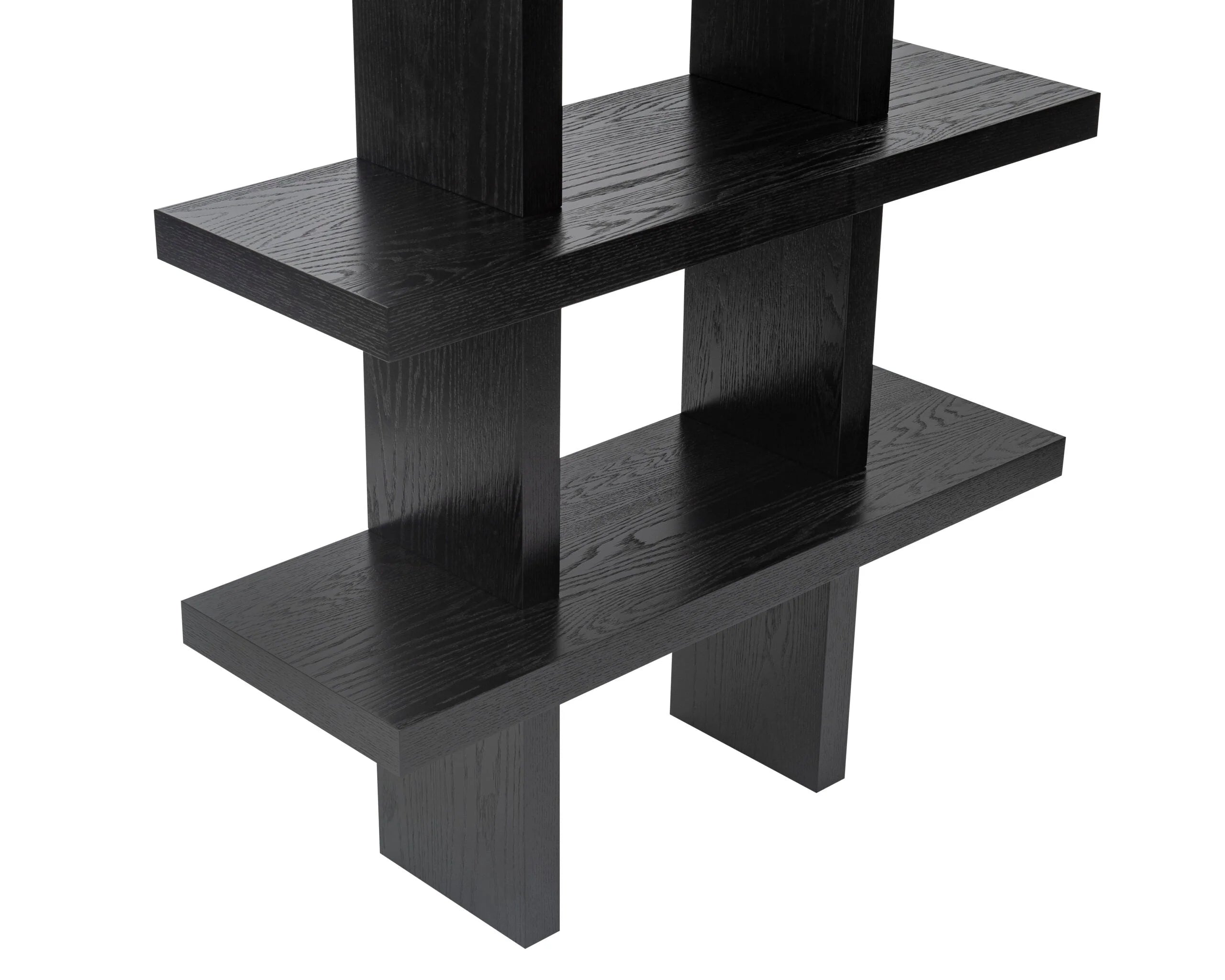 Convergent Black Oak Wood Display Unit