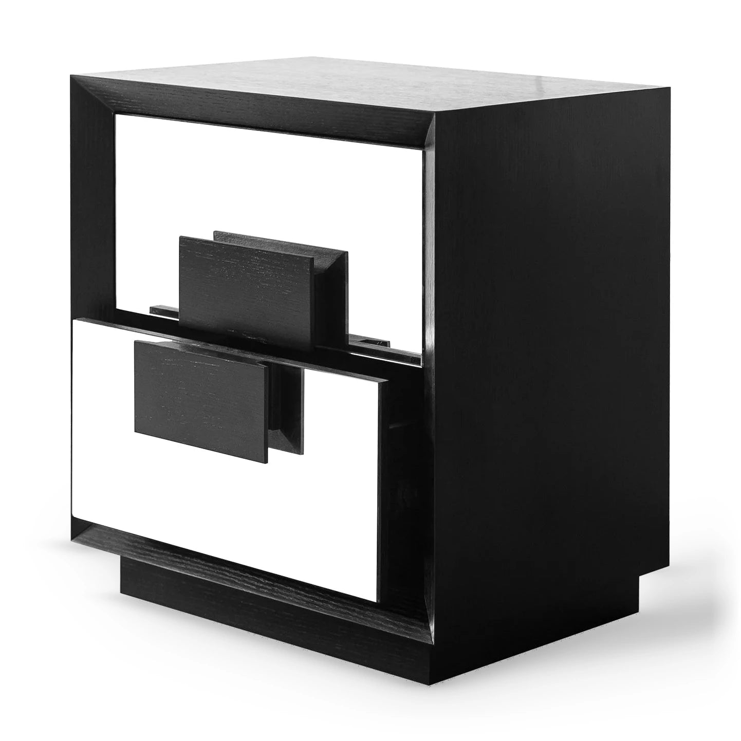 Etna Black Wood Bedside Table