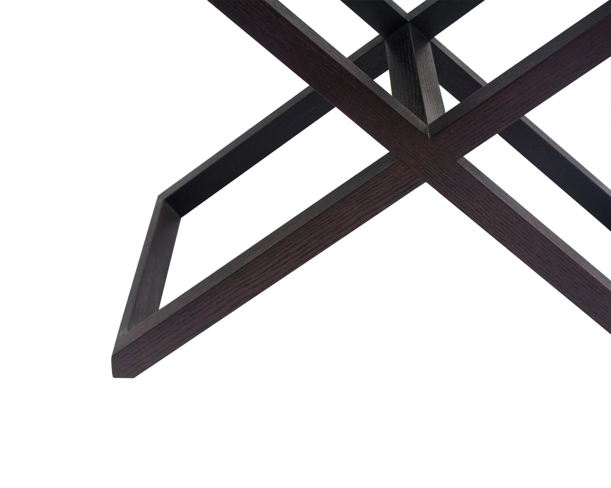 Curio Black Oak Wood Bedside Table