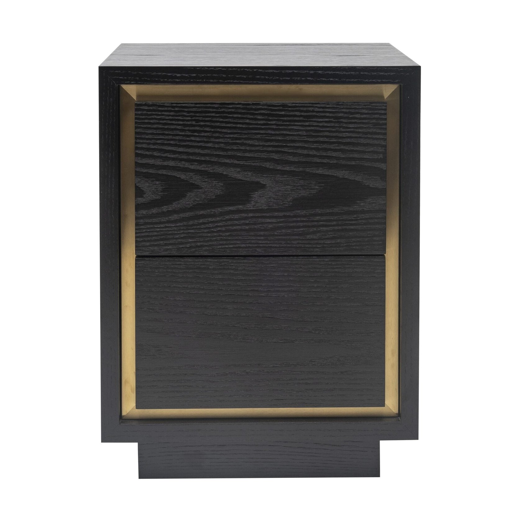 Utopia Wenge & Brushed Brass Bedside Table