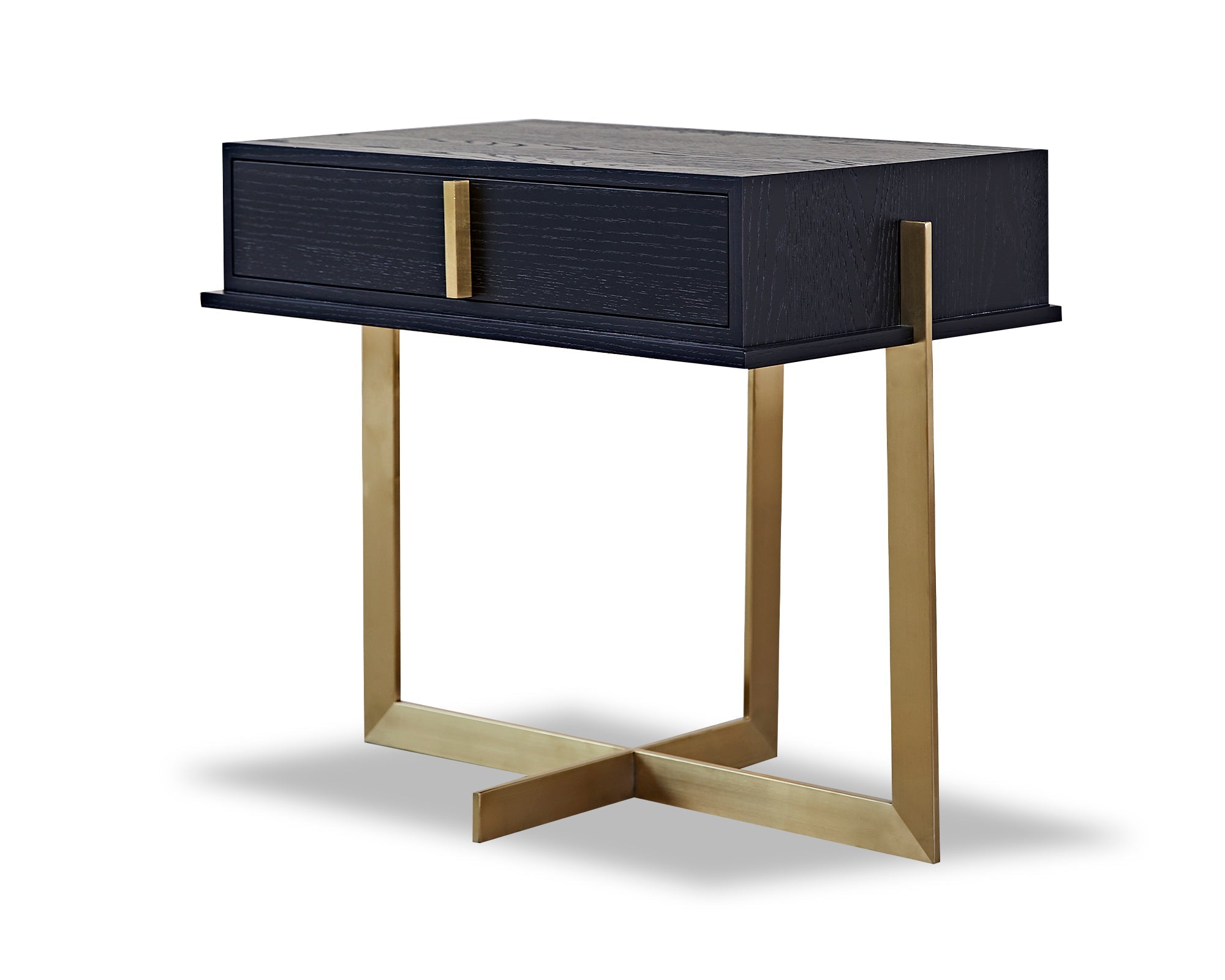 Archivolto Bedside Table - Wenge & Brushed Brass