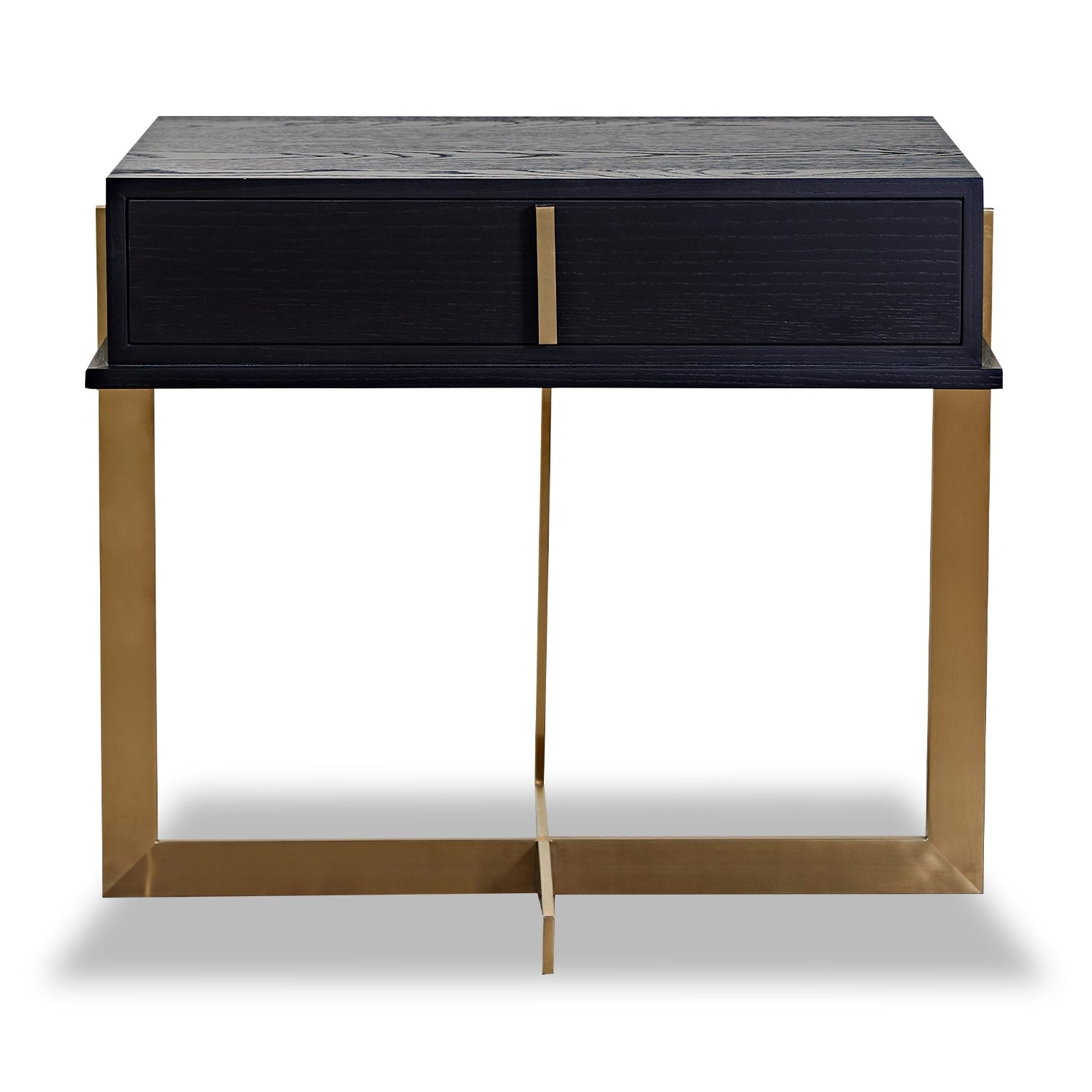 Archivolto Wenge & Brushed Brass Bedside Table