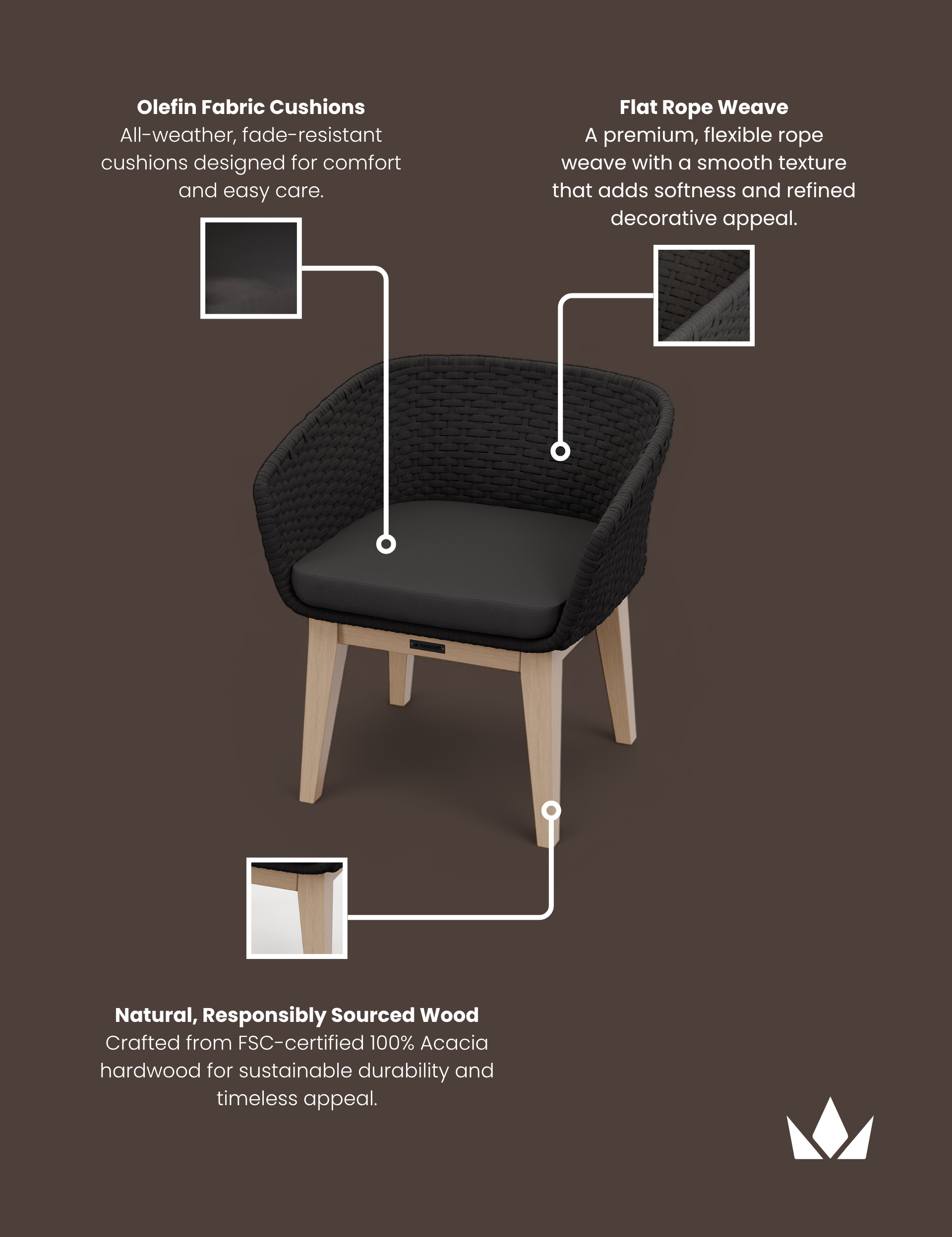 Tess Night Rattan Chair - Set of 2