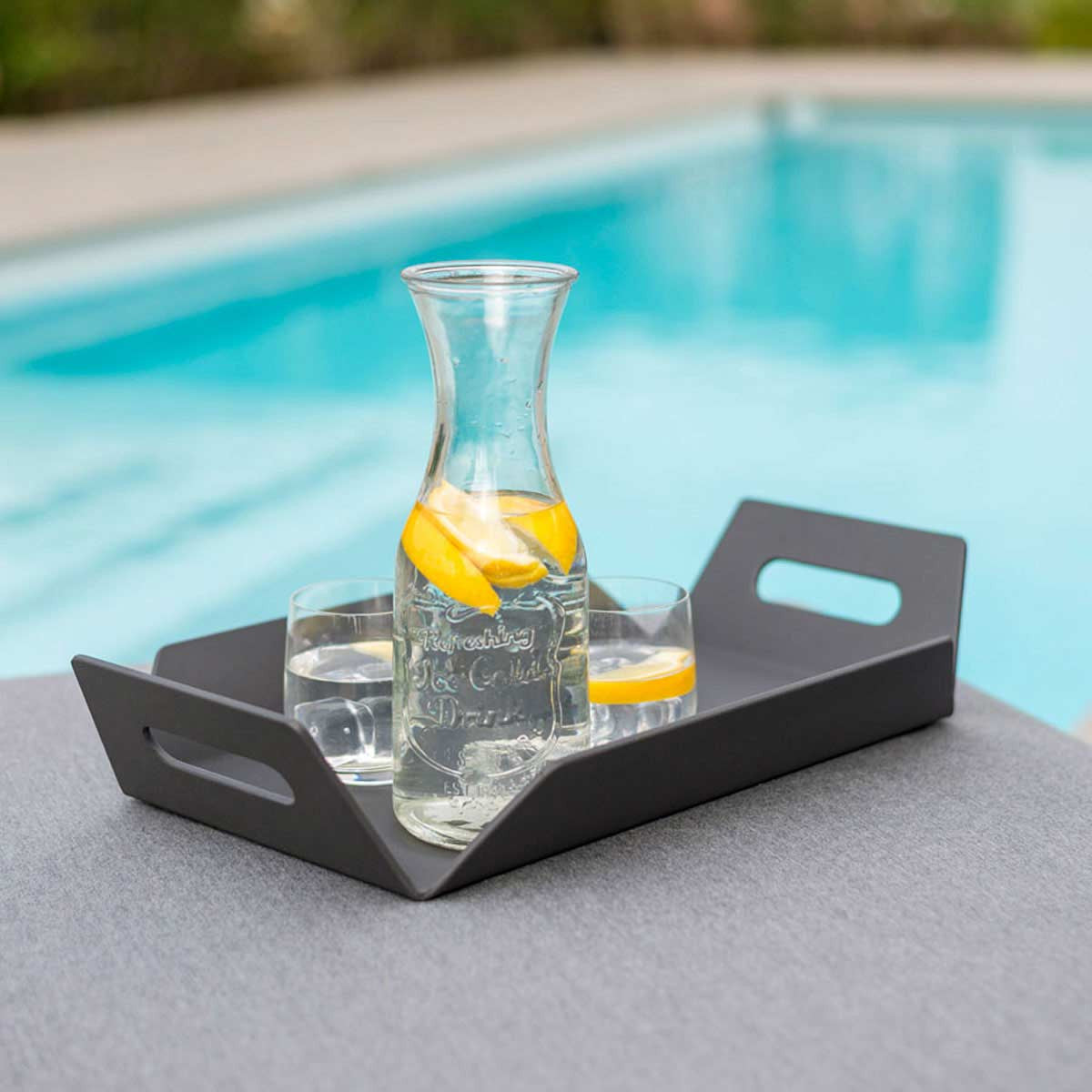 Aluminium Black Outdoor Tray