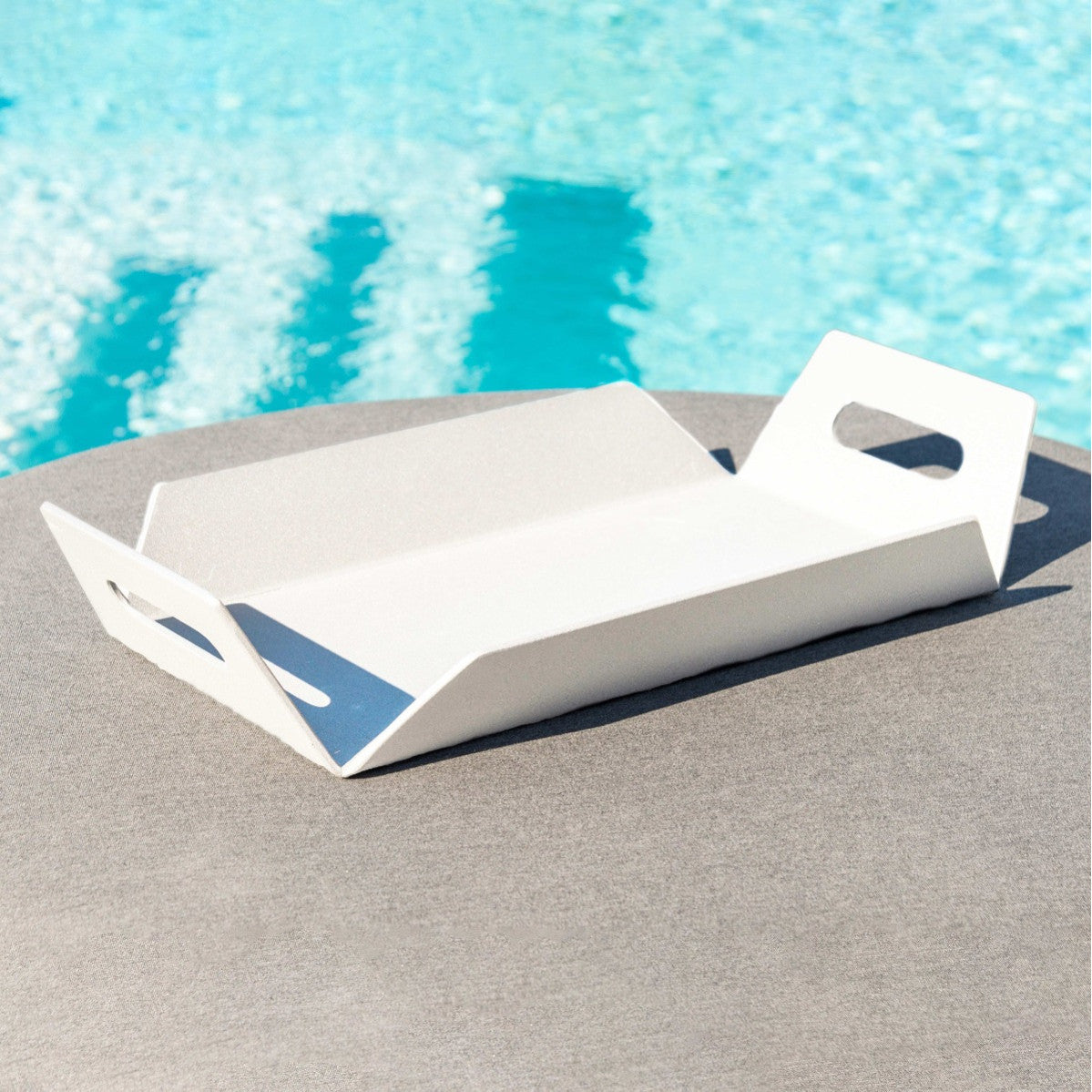 Aluminium White Outdoor Tray