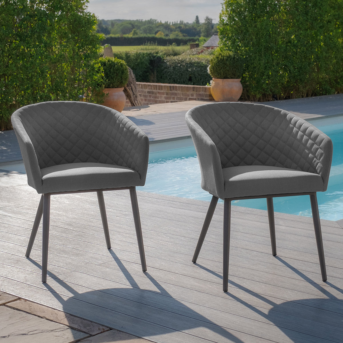 Ambition Set of 2 Dining Chairs - Flanelle