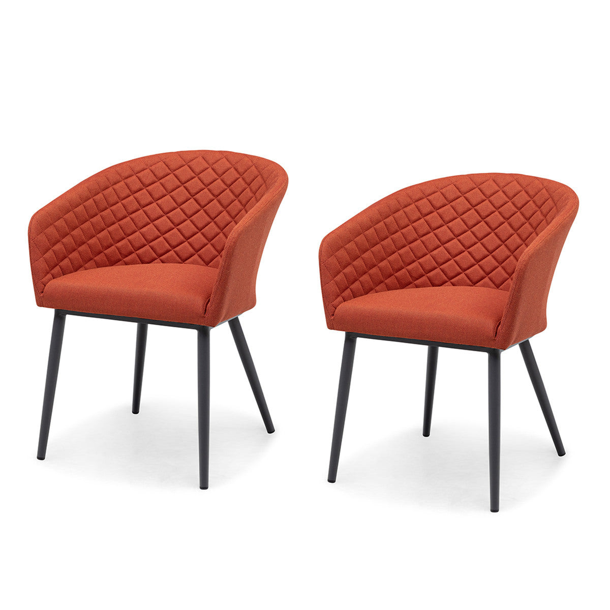 Ambition Set of 2 Dining Chairs - Terracotta