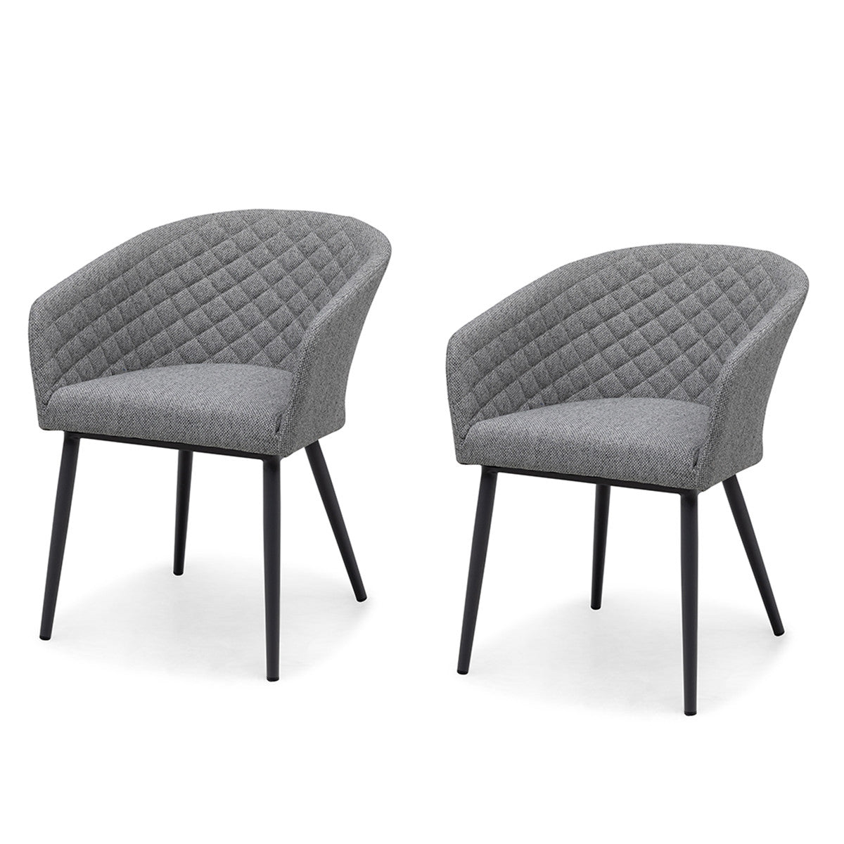 Ambition Set of 2 Dining Chairs - Zinc Grey