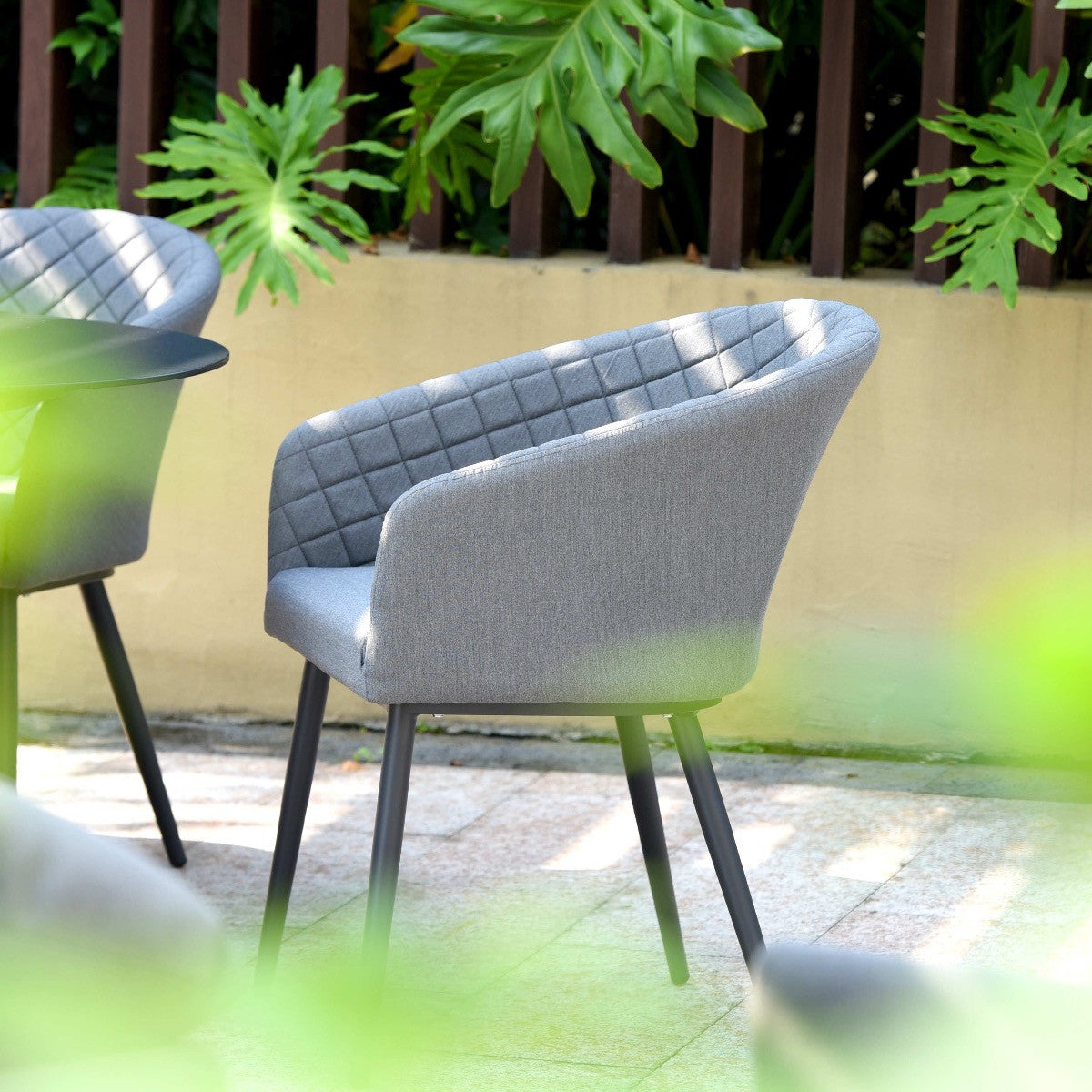 Maze Ambition Flanelle Grey Outdoor Dining Set Oval | 6 Seater