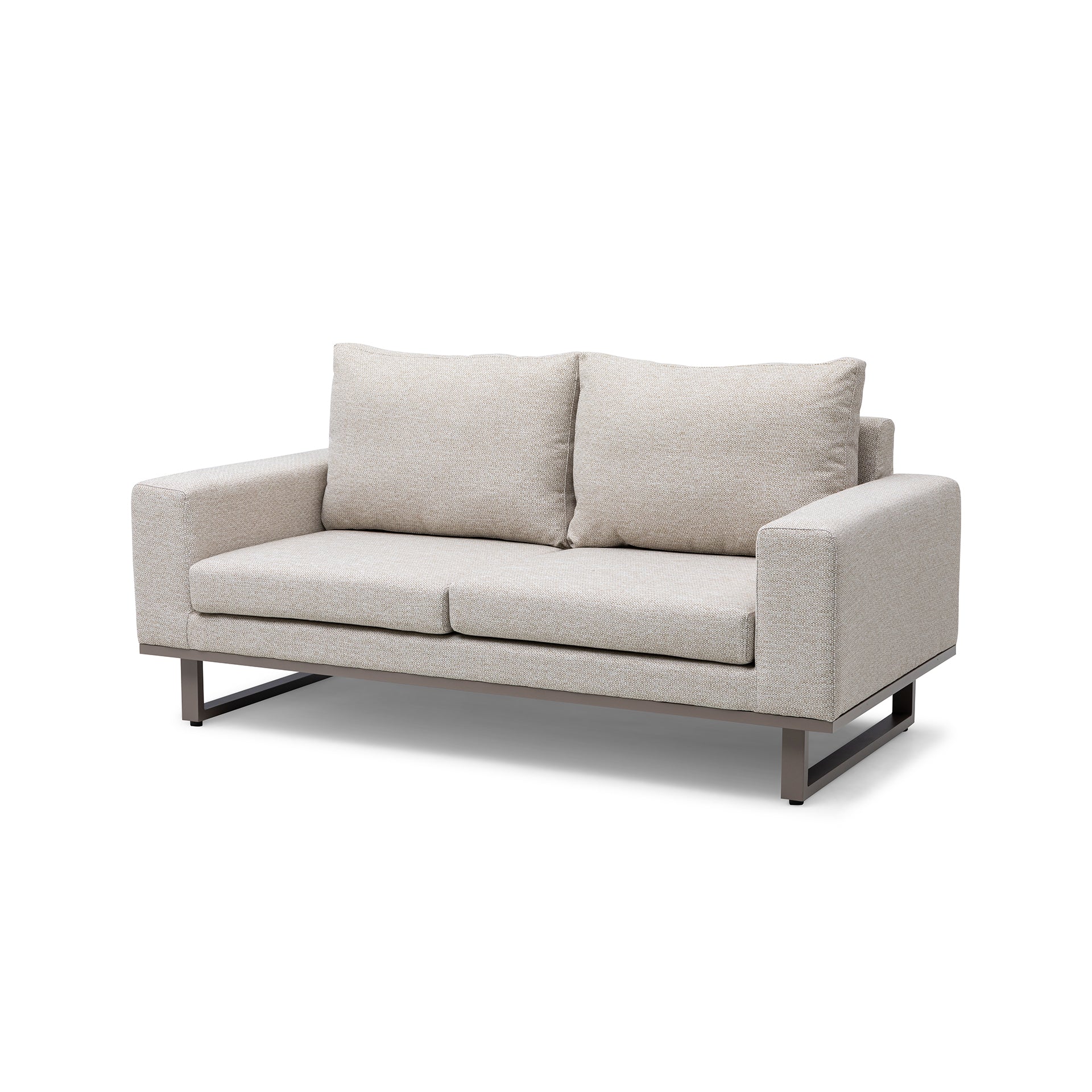 Ethos 2 Seater Sofa Set with Coffee Table - Latte