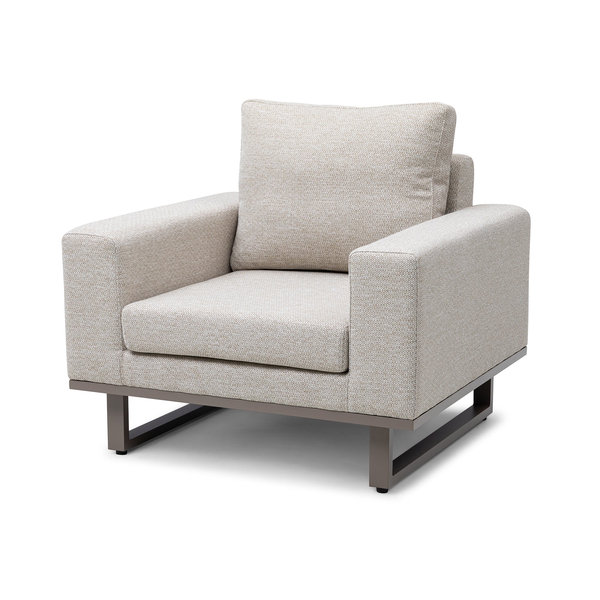 Ethos 2 Seater Sofa Set with Coffee Table - Latte