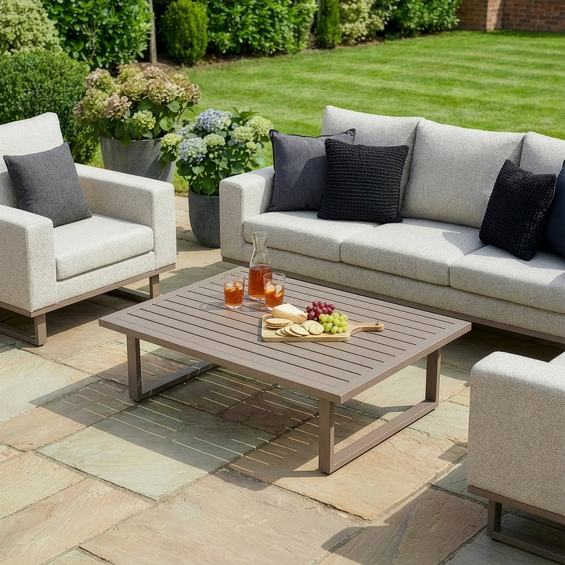 Ethos 3 Seater Sofa Set - Latte