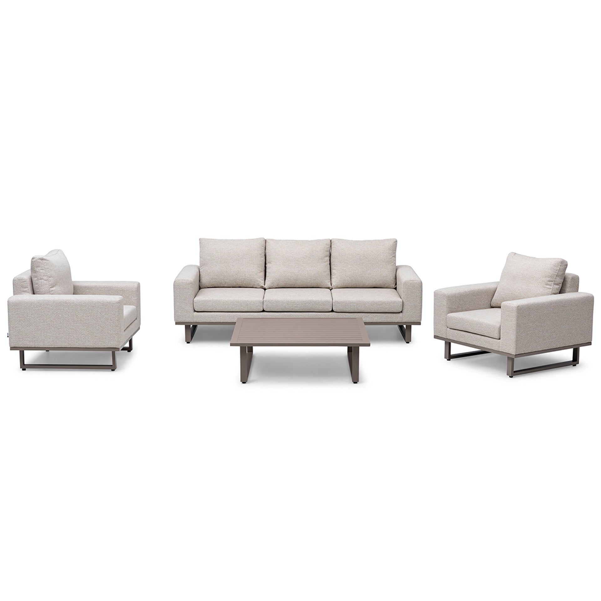 Ethos 3 Seater Sofa Set - Latte