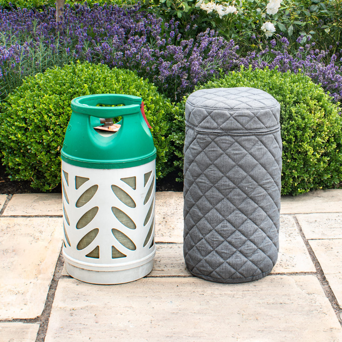 Flanelle Grey Fabric 10Kg Gas Bottle Cover