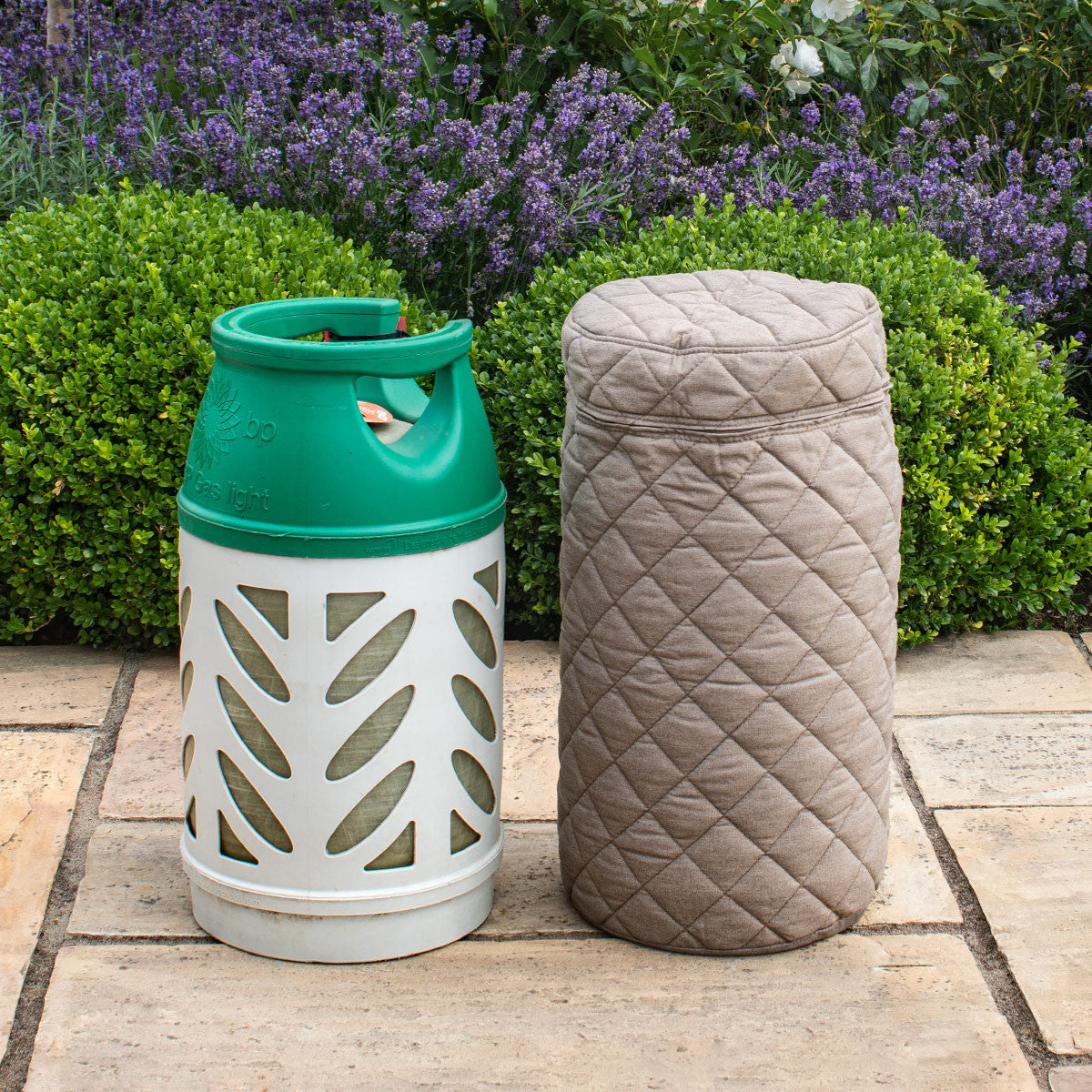 Taupe Fabric 10Kg Gas Bottle Cover