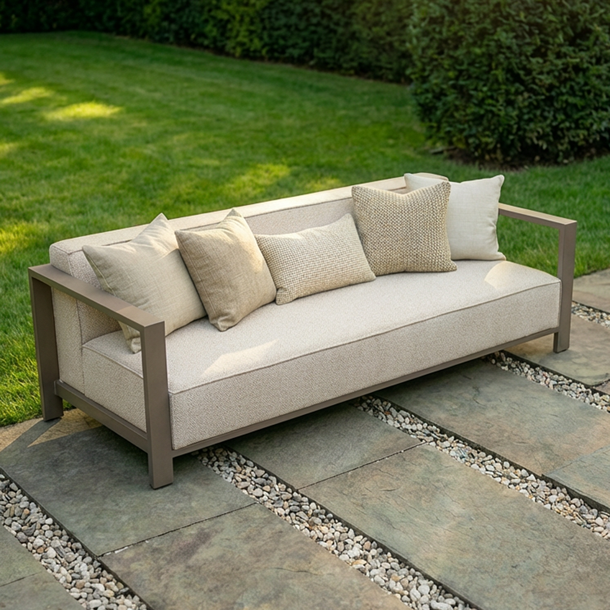 Ibiza 3 Seater Sofa - Latte