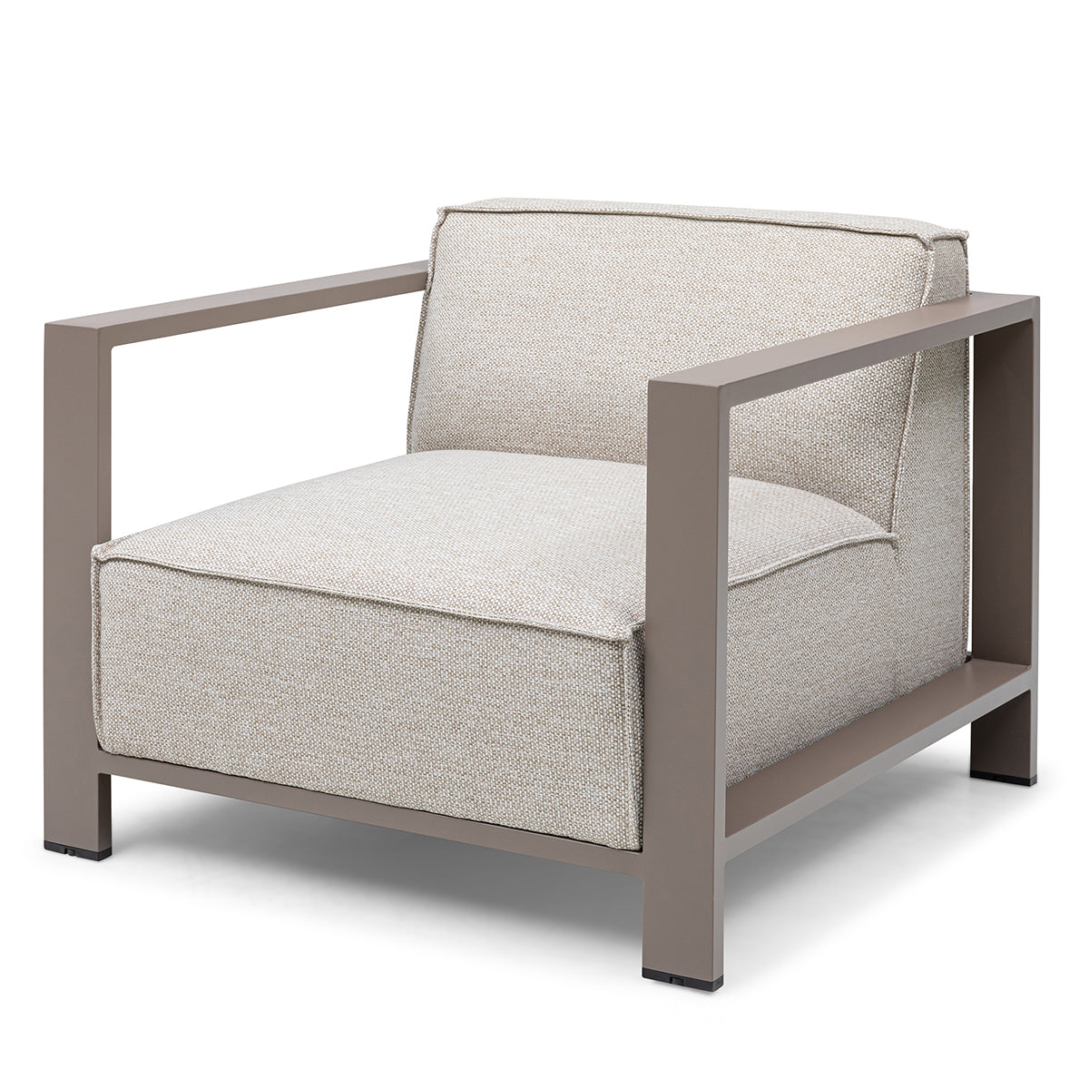 Ibiza 3 Seater Sofa Set with Square Coffee Table - Latte