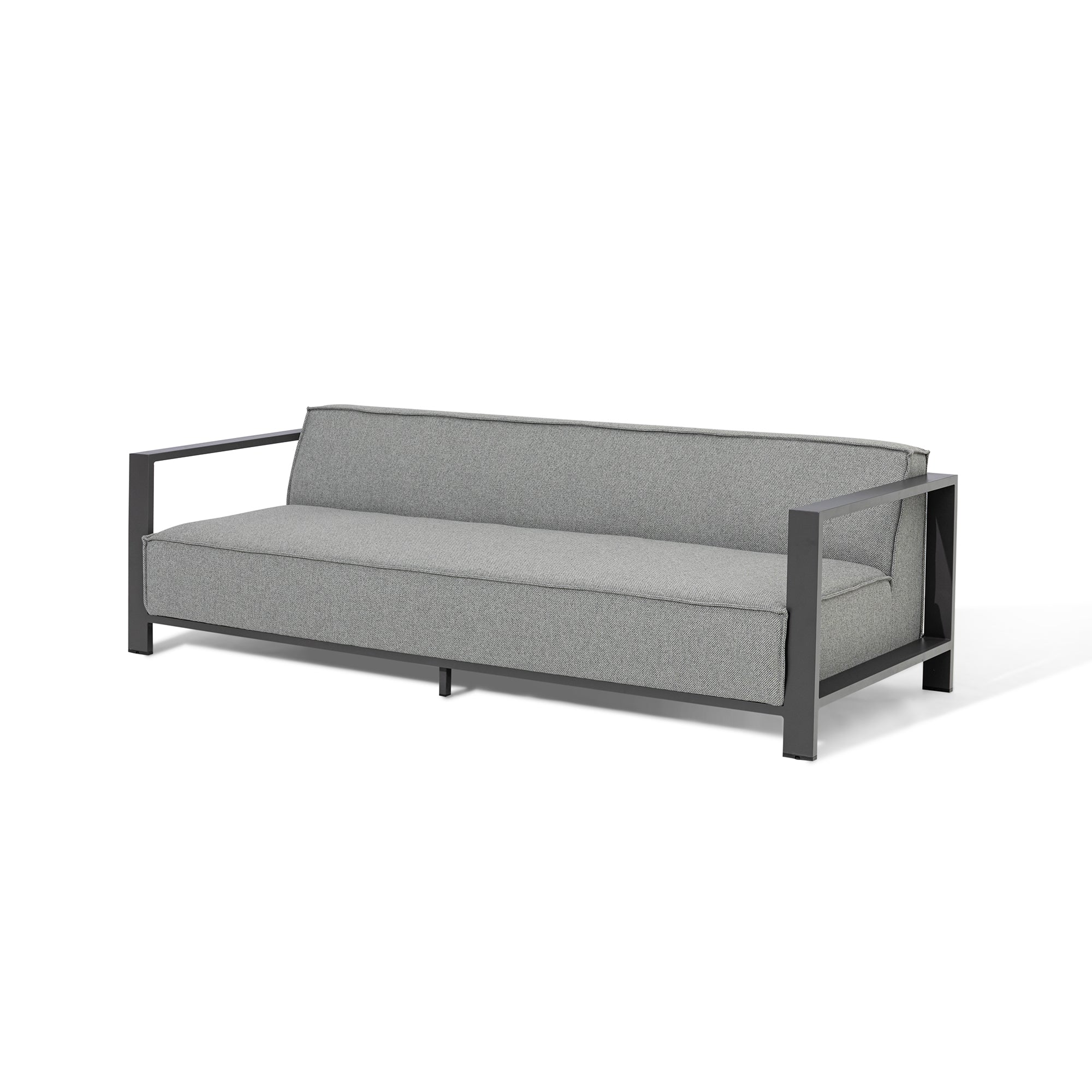 Ibiza 3 Seater Sofa Set with Square Coffee Table - Zinc Grey