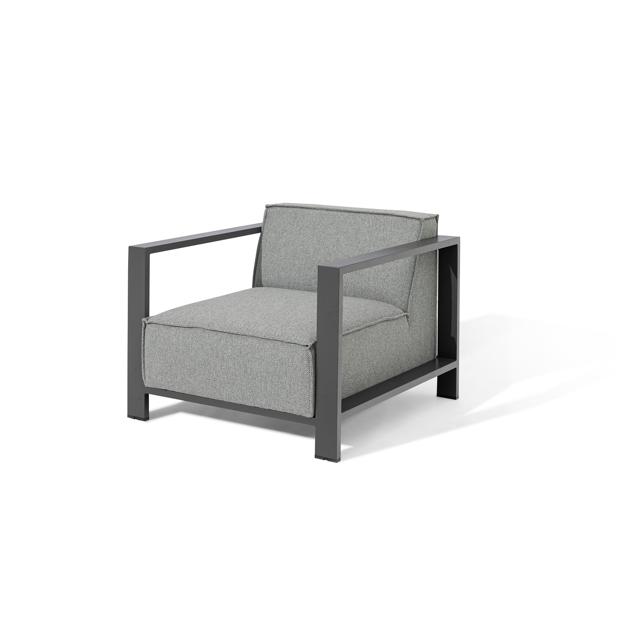Ibiza 3 Seater Sofa Set with Square Coffee Table - Zinc Grey