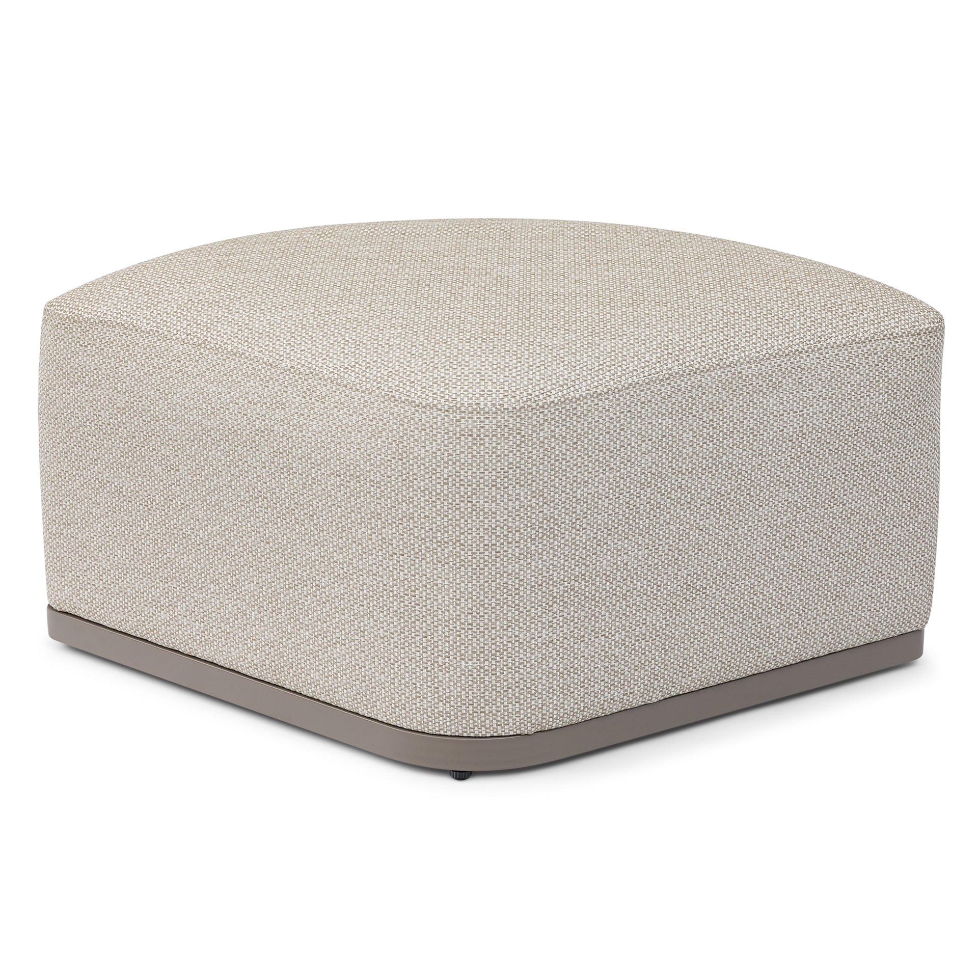 Ibiza Medium Corner Sofa Set with Round Coffee Table - Latte