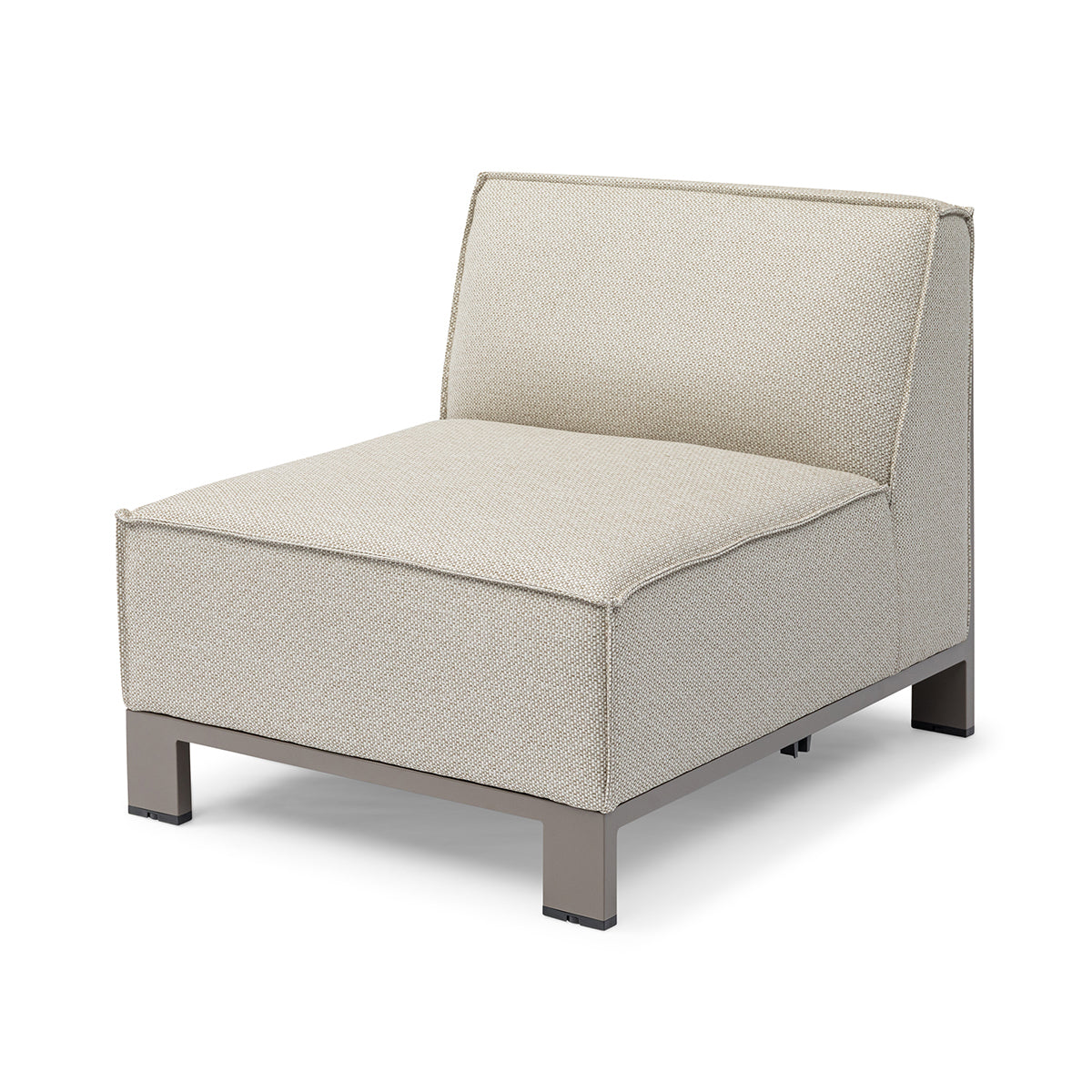 Ibiza Small Corner Sofa Set with Square Coffee Table - Latte