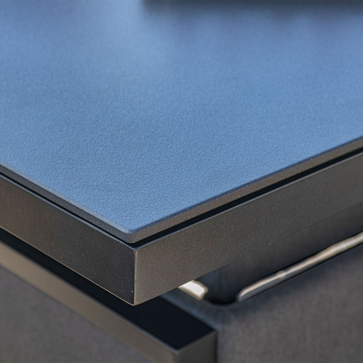 Maze Pulse Flanelle Grey Outdoor Sofa Dining Set with Rising Table | 6 Seater