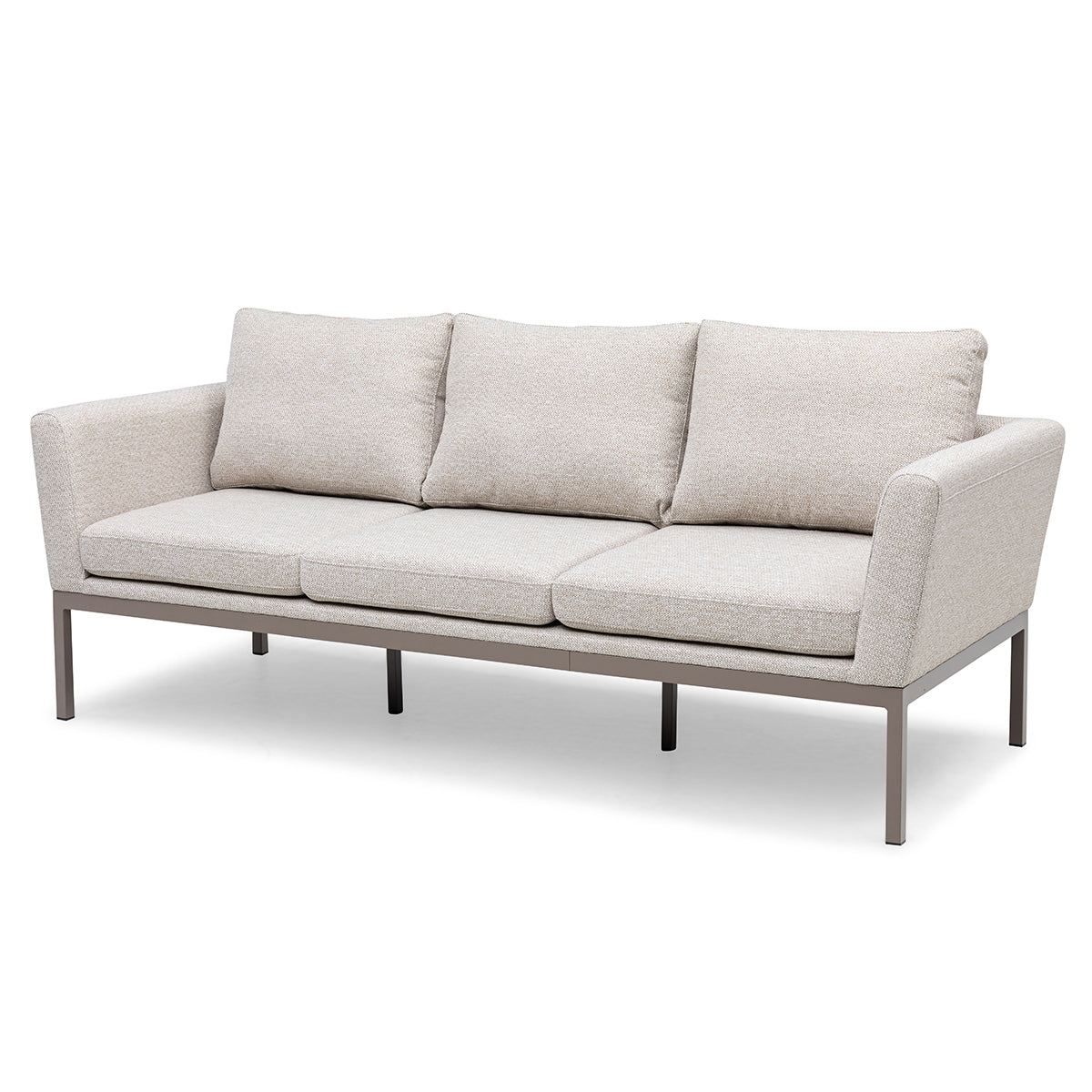 Pulse 3 Seater Sofa Set with Rising Table - Latte