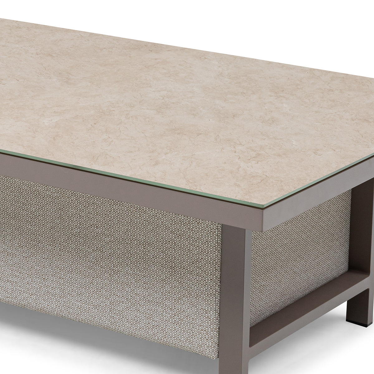 Pulse Rectangular Corner Dining Set with Rising Table - Latte