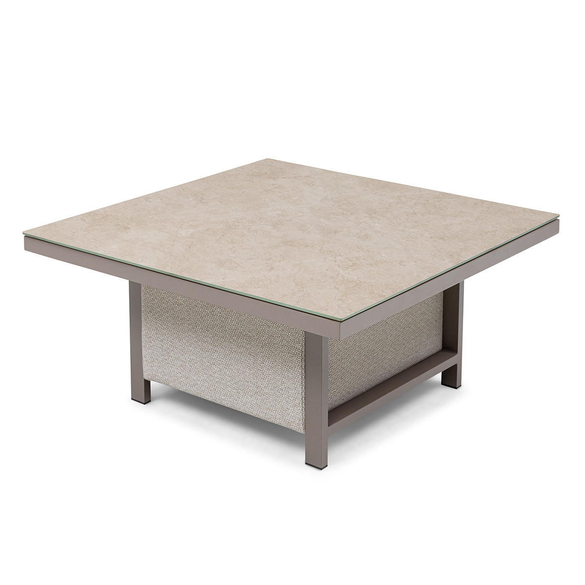 Pulse Square Corner Dining Set with Rising Table - Latte