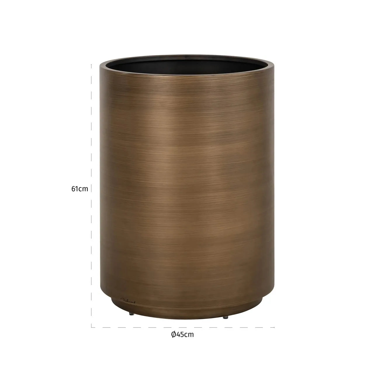 Richmond Interiors Dira Brushed Gold Planter | Small