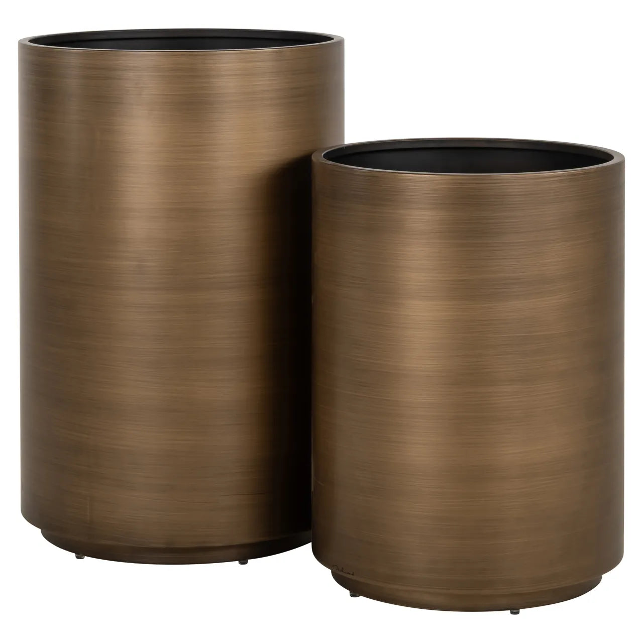 Richmond Interiors Dira Brushed Gold Planter | Small