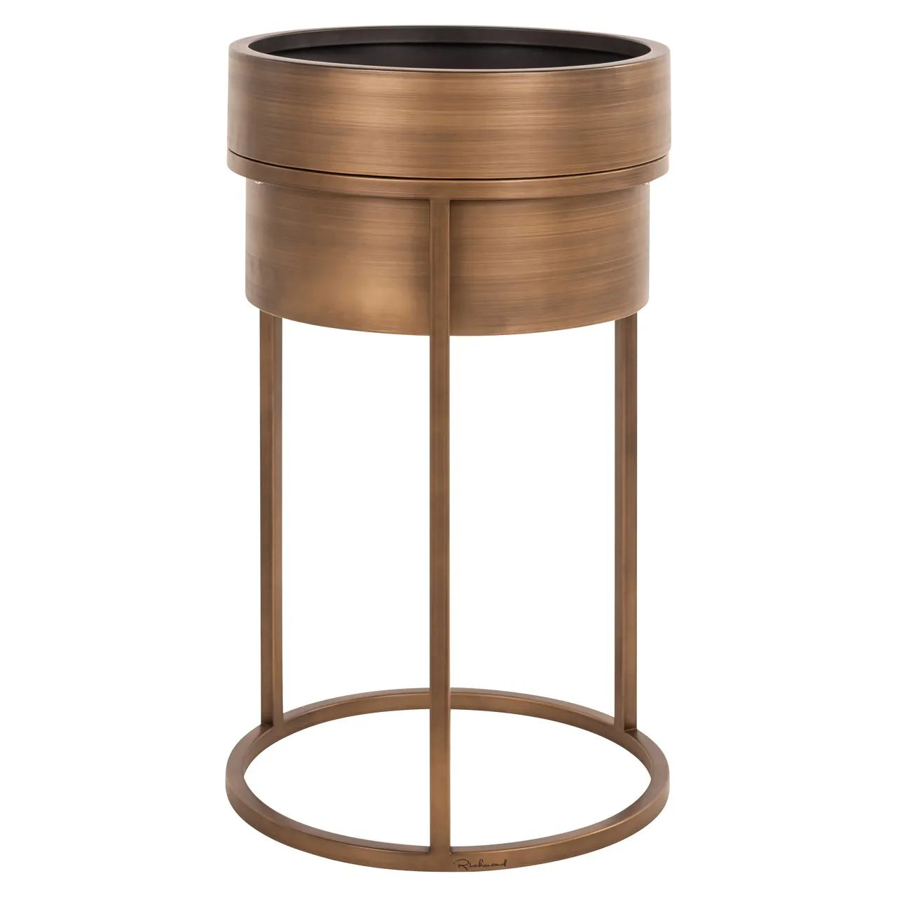 Richmond Interiors Chadd Brushed Gold Planter Vase