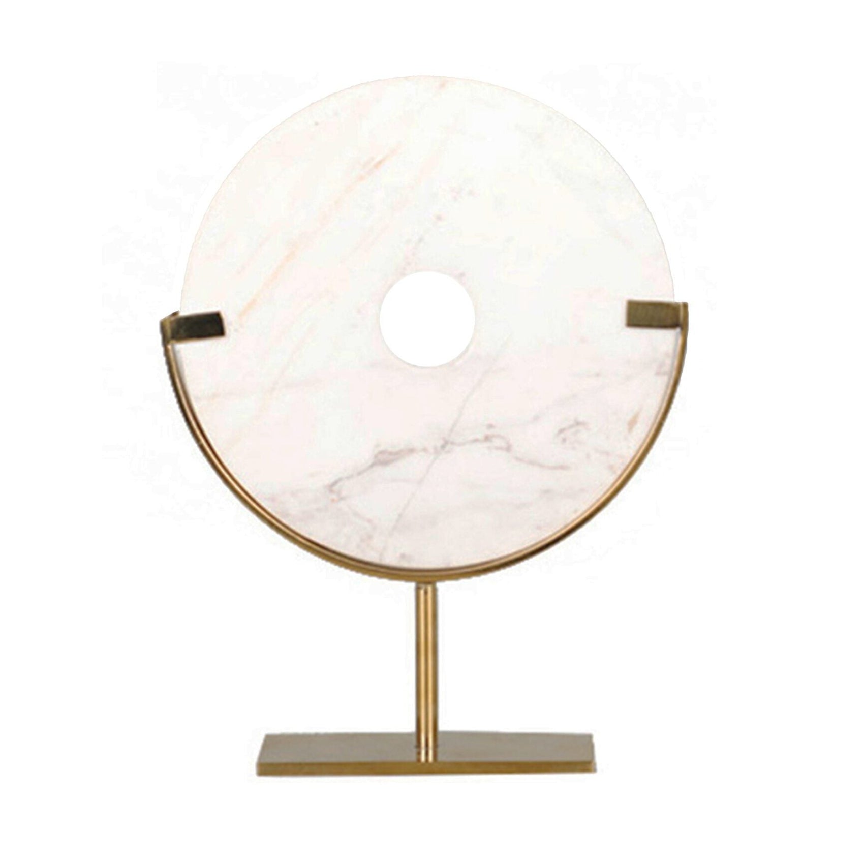 Marble Brass Stainless Steel Base Sculpture