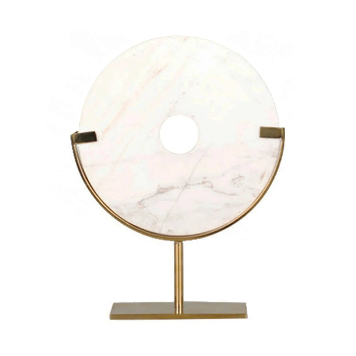 Black Marble & Brass Finish Stainless Steel Sculpture