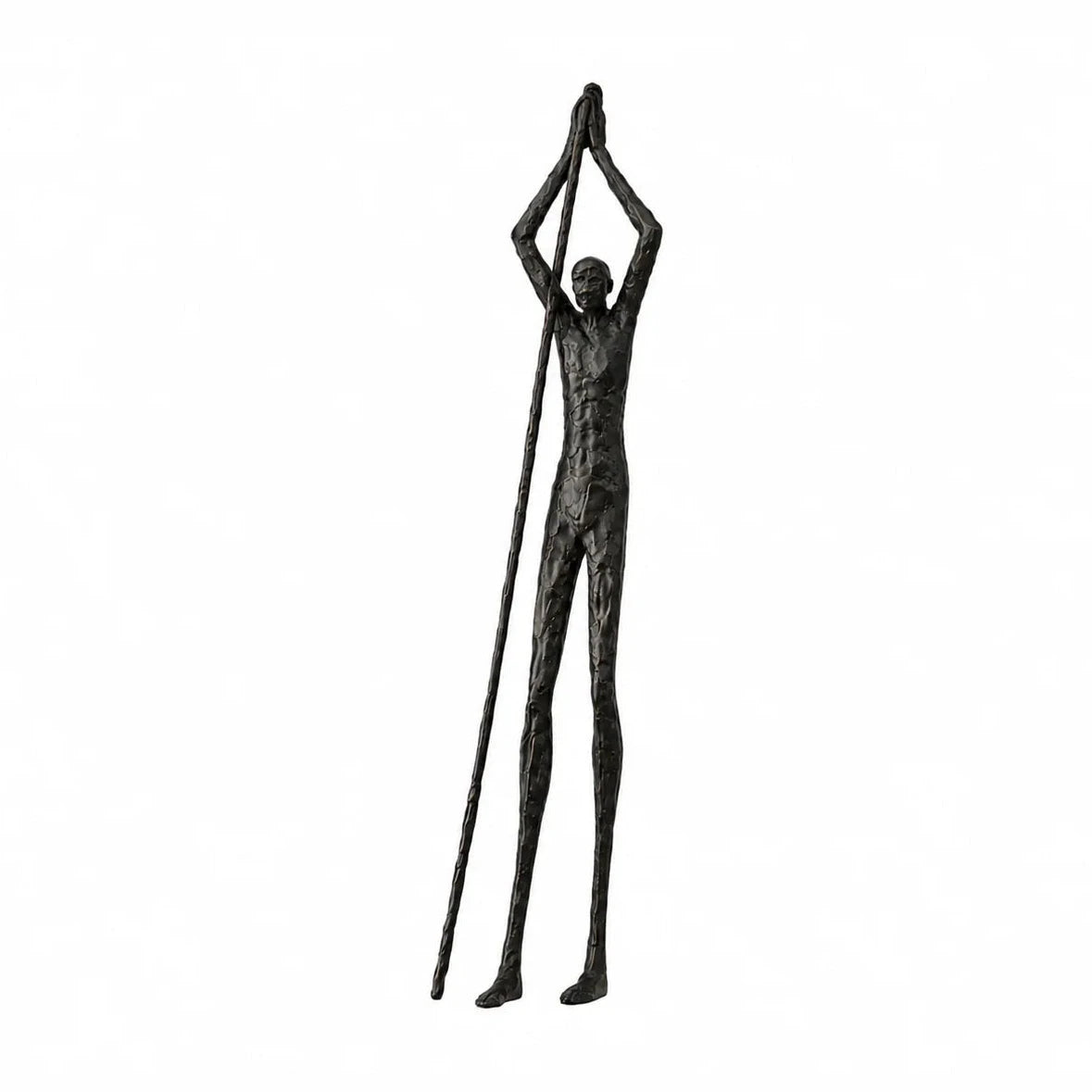 Abstract Dark Bronze Figurine Sculpture