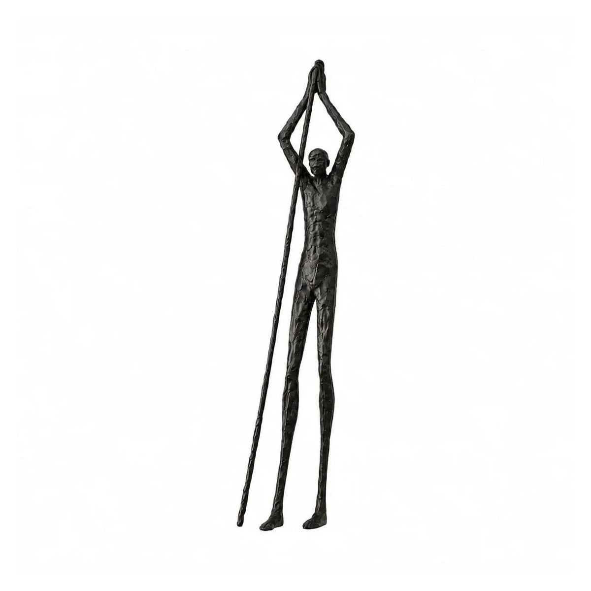Abstract Dark Bronze Figurine Sculpture