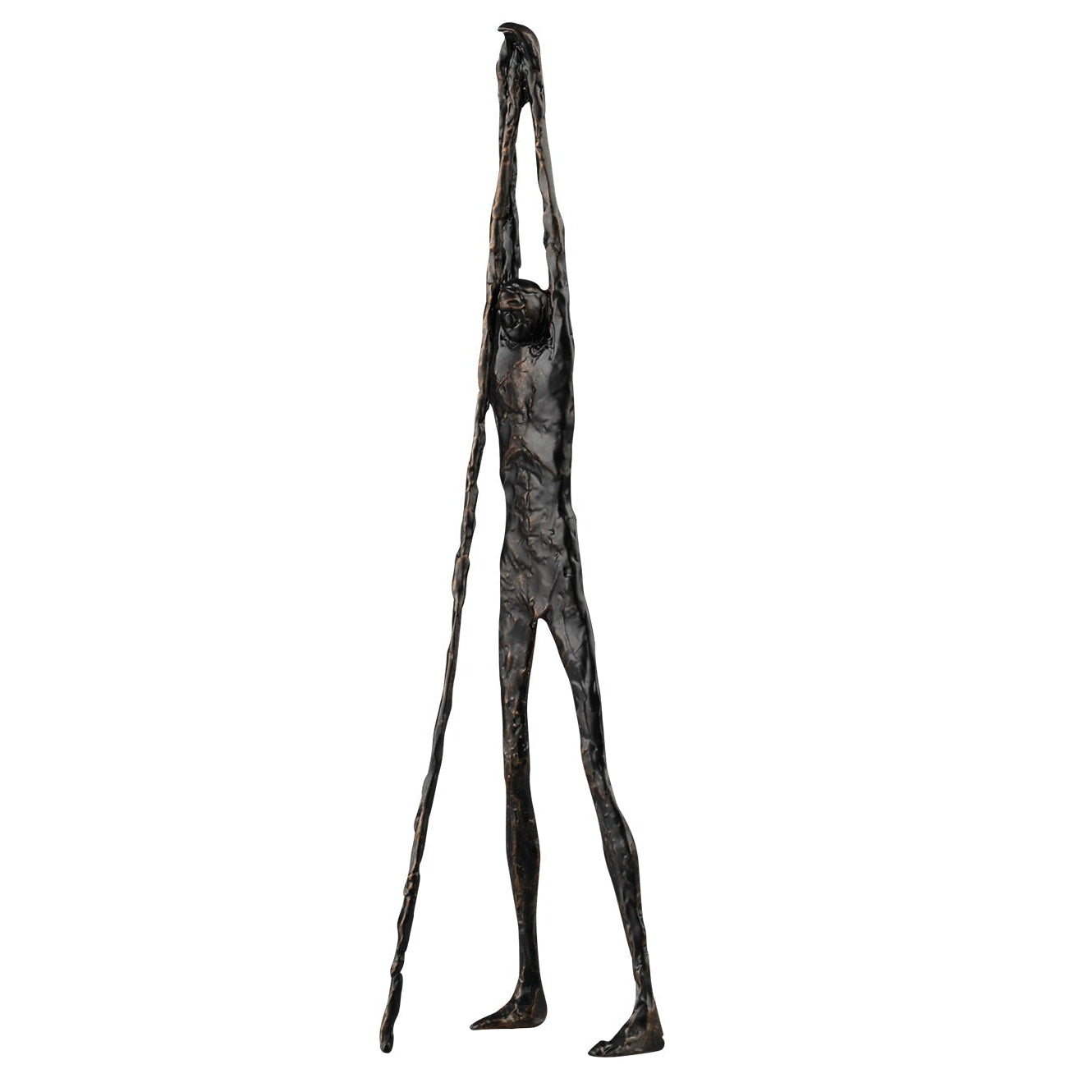 Abstract Dark Bronze Sculpture