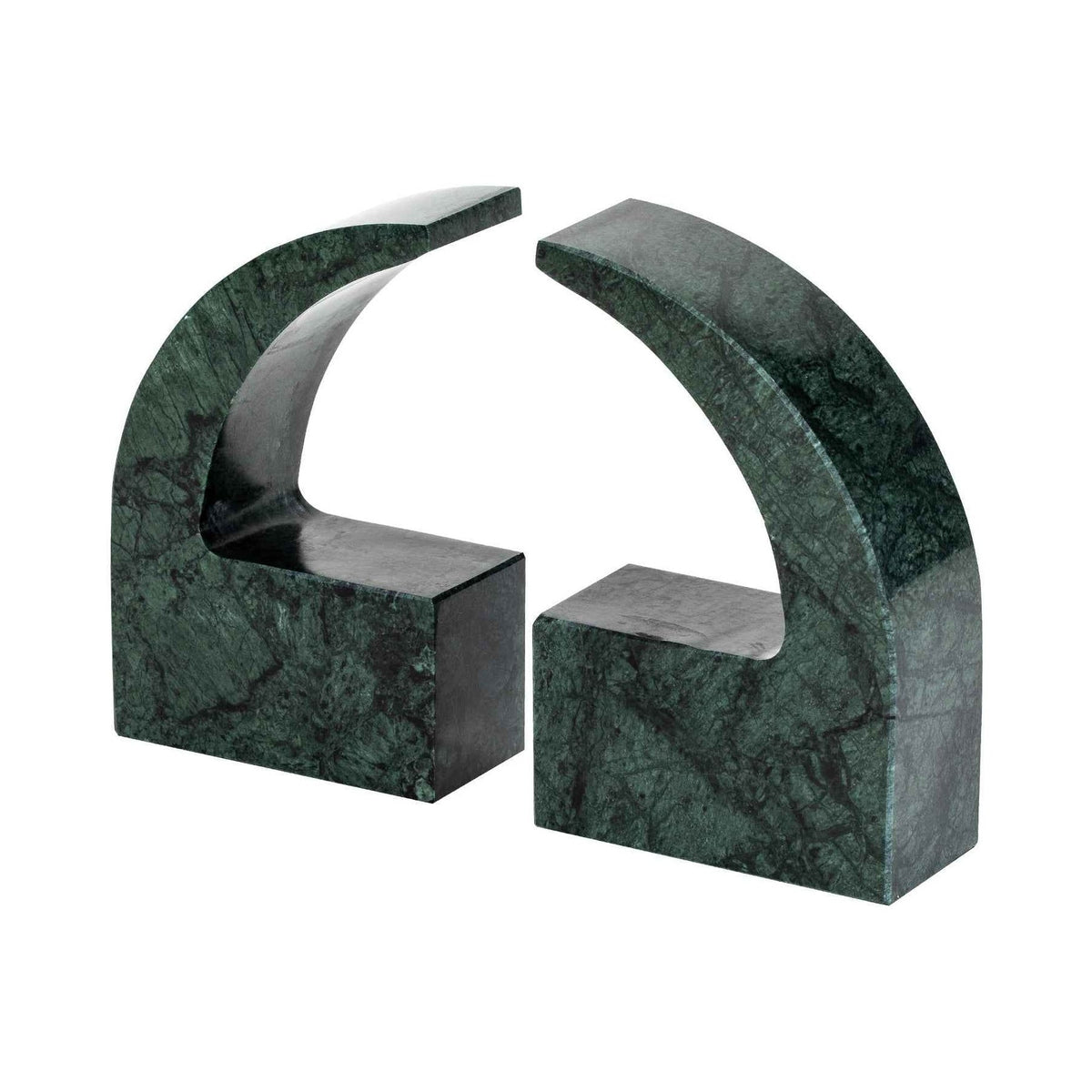 Calon II Grey Green Marble Apostrophe Bookend