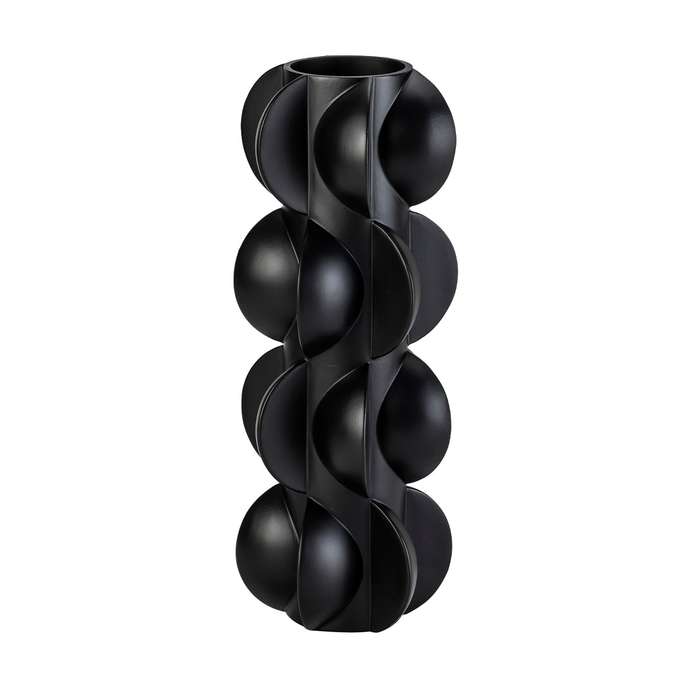 Pillaton II Black Acrylic Vase