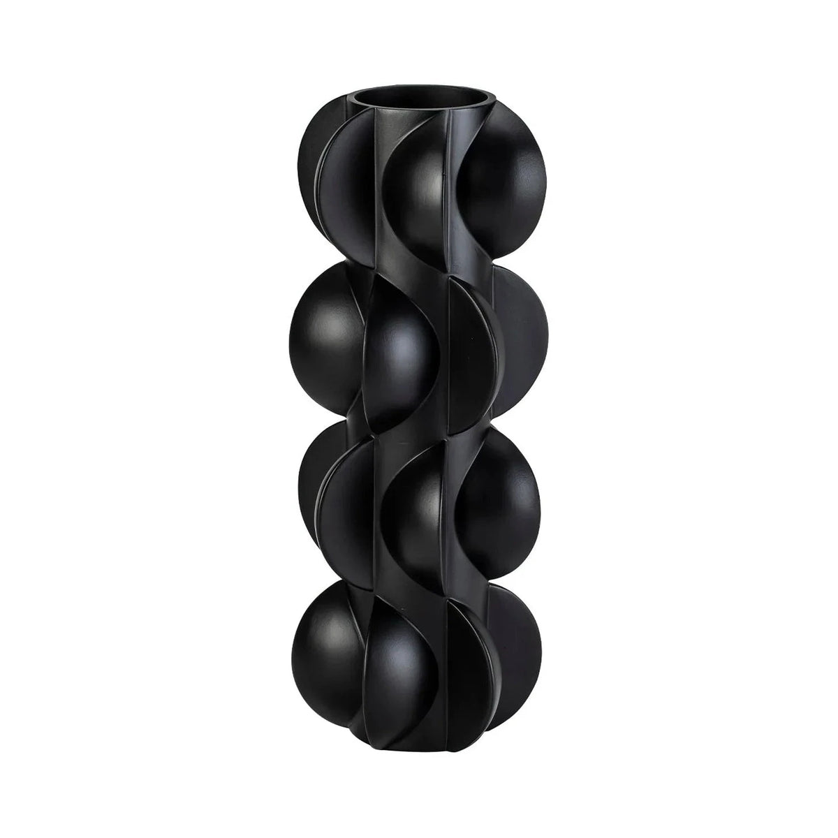 Pillaton II Black Acrylic Vase