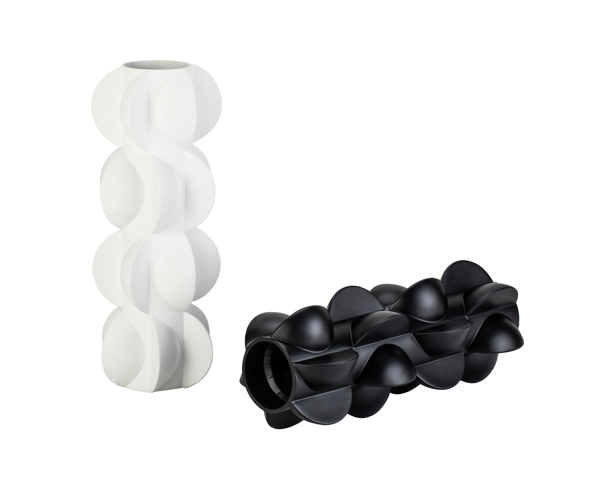 Pillaton II Vase - Black Acrylic