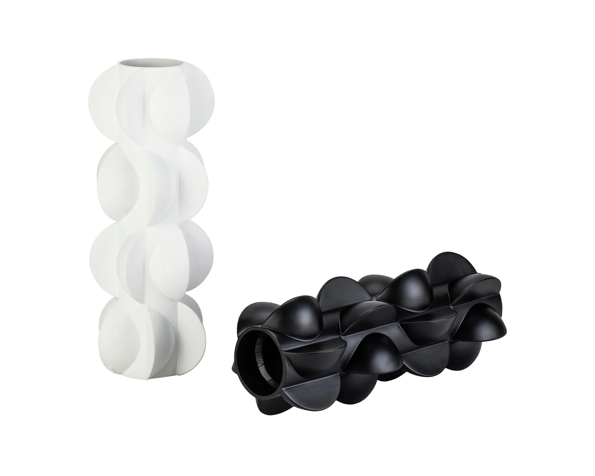 Pillaton II Black Acrylic Vase