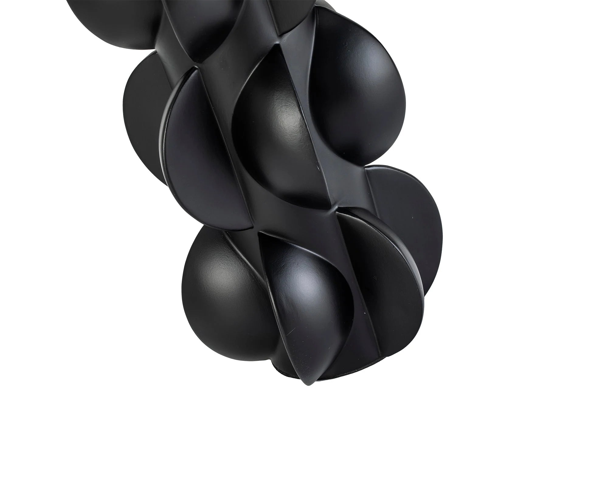 Pillaton II Black Acrylic Vase