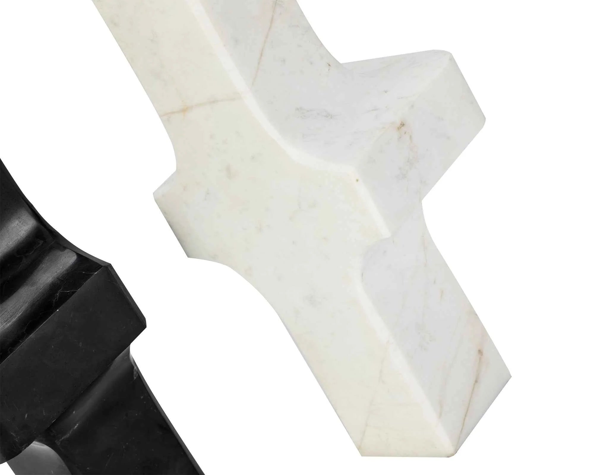 Adler Black Marble Sculptural Vase